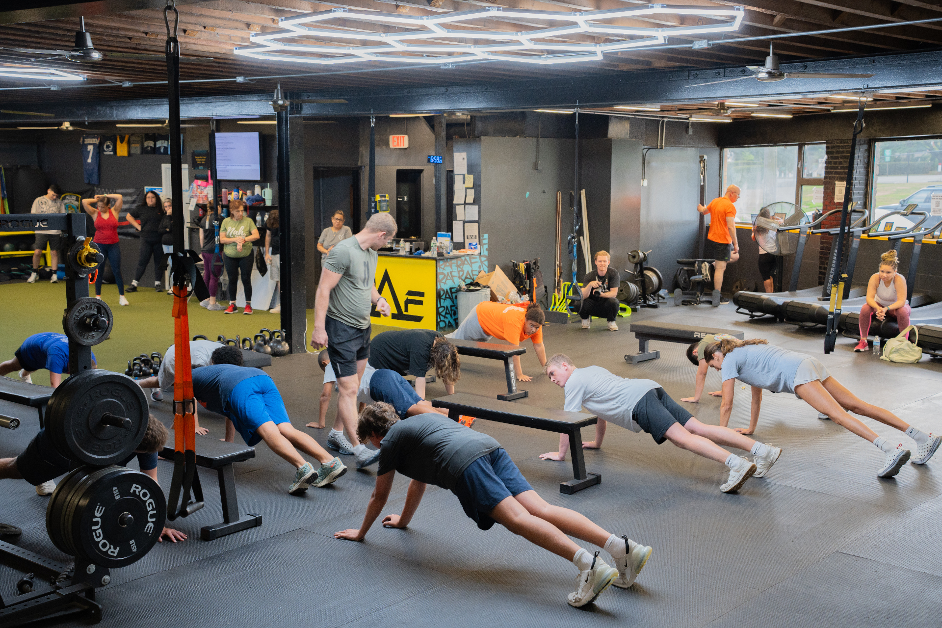 Youth athletes training at RAF Gym - West Hempstead